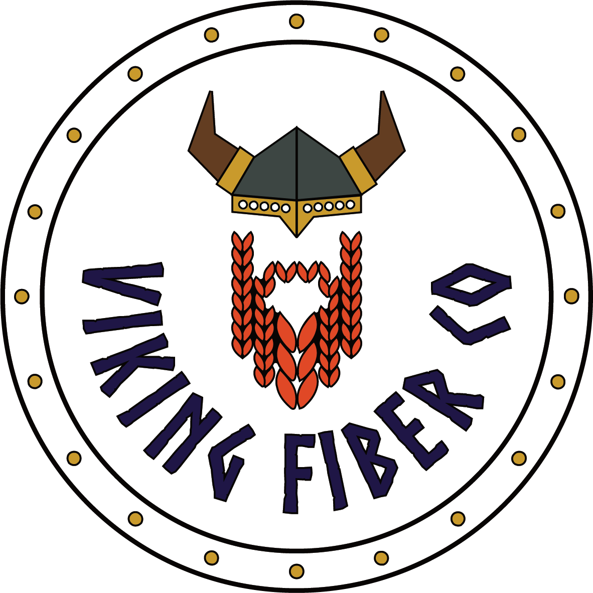 Viking Fiber Co Enamel Pin