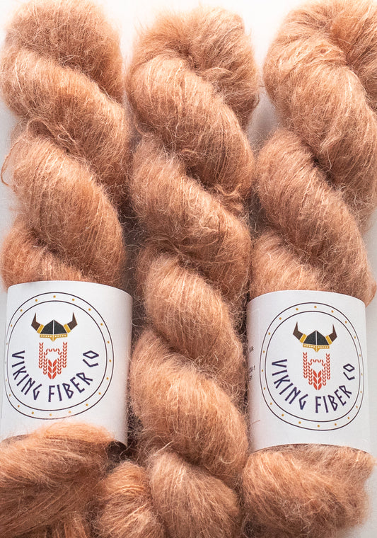 Kolding Suri Silk - OOAK Terra Cotta