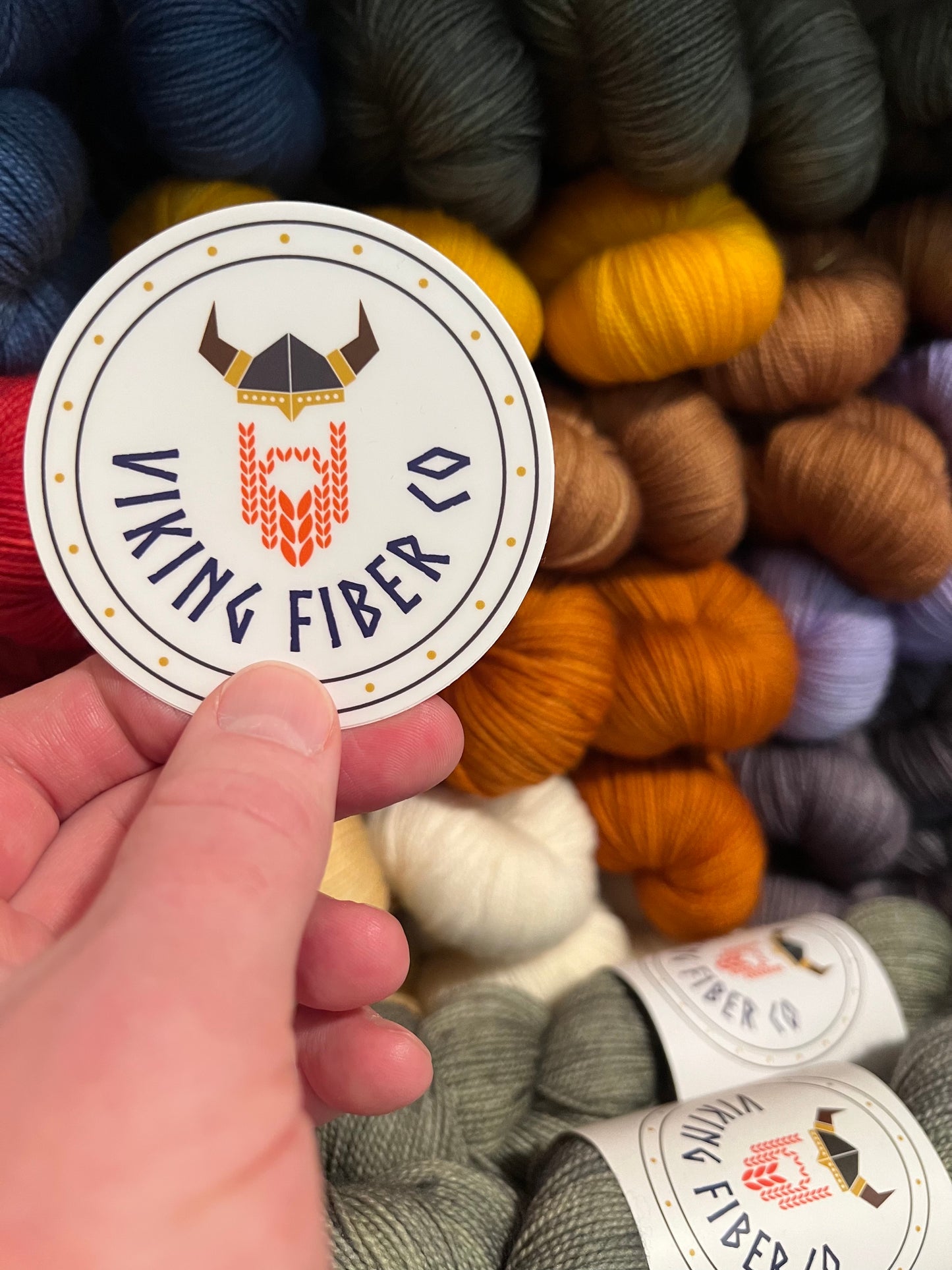 Viking Fiber Co Sticker